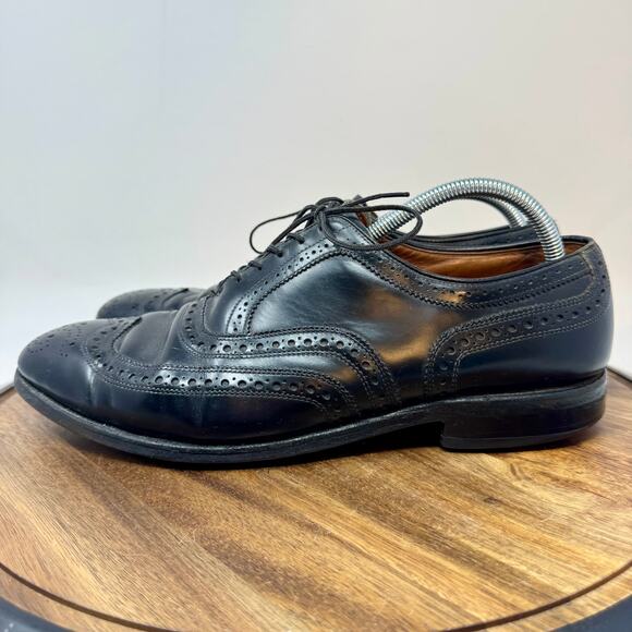 Allen Edmonds McAllister Wingtip Black Oxfords Dress Shoes Men\'s Size 10.5D main image 9